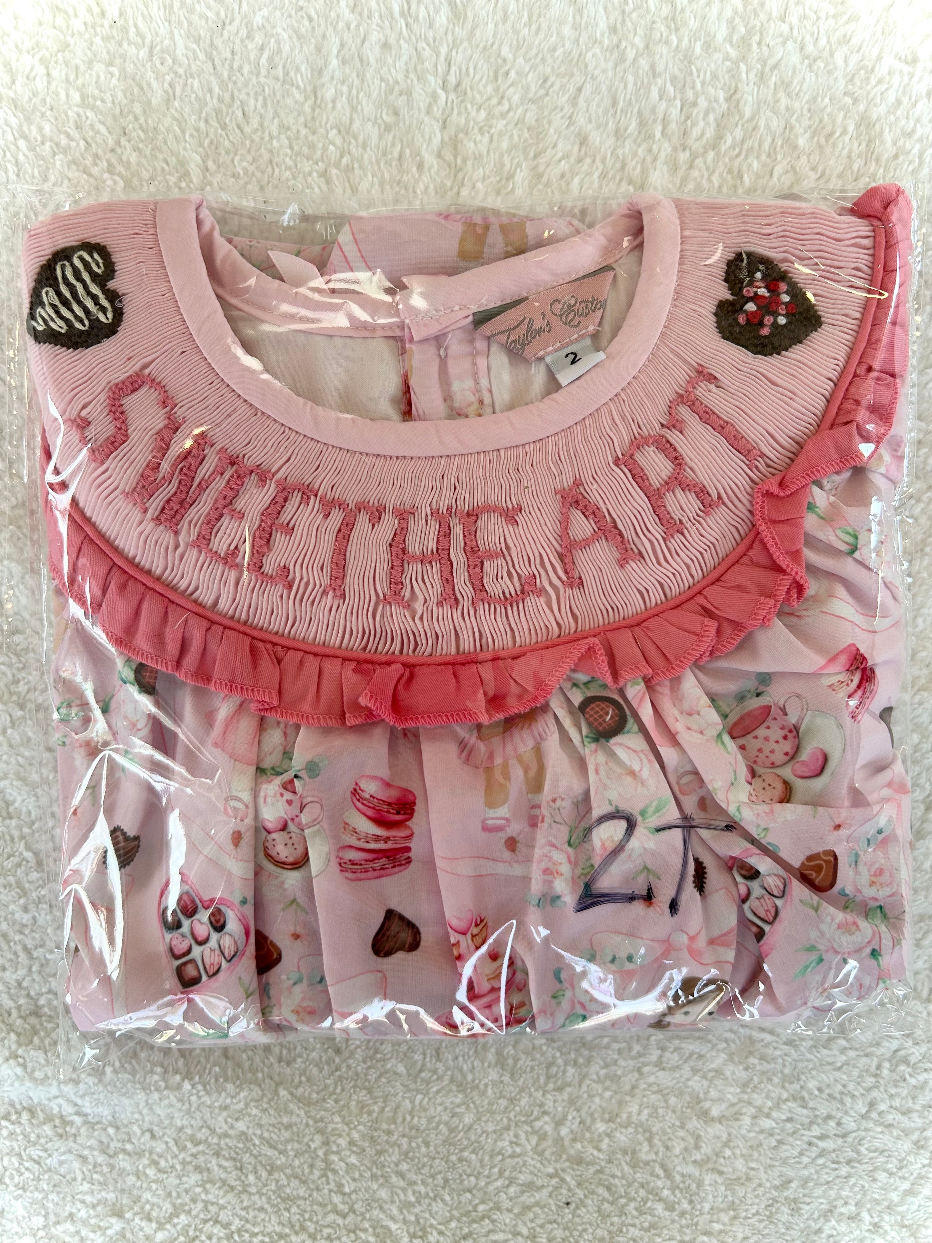 Valentine’s Tea Party Romper - SWEETHEART